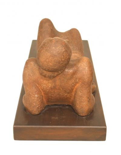 Art Moderne Terra Cotta Nude Lady