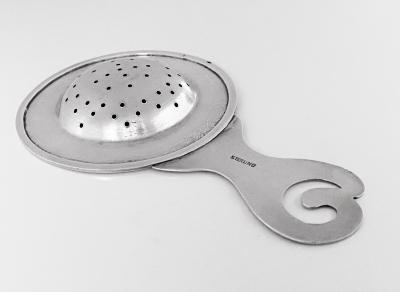 Art Nouveau Aesthetic Sterling Tea Strainer C 1890