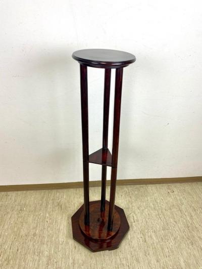 Art Nouveau Bentwood Pedestal Mahogany Look Austria circa 1900
