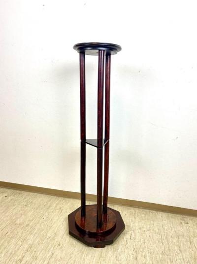 Art Nouveau Bentwood Pedestal Mahogany Look Austria circa 1900