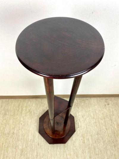 Art Nouveau Bentwood Pedestal Mahogany Look Austria circa 1900