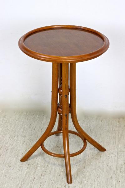 Art Nouveau Bentwood Side Table Plant Stand by Mundus Austria circa 1900