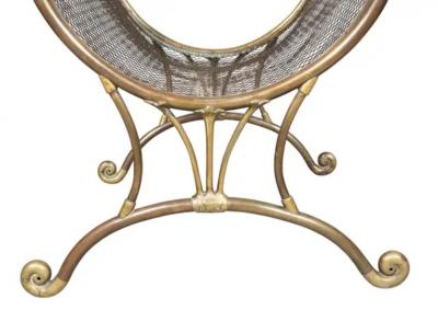 Art Nouveau Brass Fireplace Log Holder