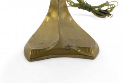 Art Nouveau Brass Table Lamp