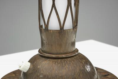 Art Nouveau Brass Table Lamp Europe 1900s