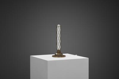 Art Nouveau Brass Table Lamp Europe 1900s