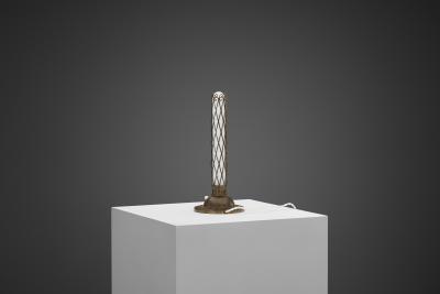 Art Nouveau Brass Table Lamp Europe 1900s