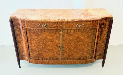 Art Nouveau Burlwood Sideboard France Circa 1915 