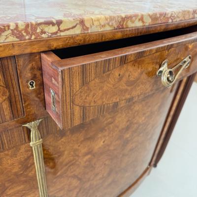 Art Nouveau Burlwood Sideboard France Circa 1915 