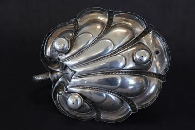 Art Nouveau Candle Holder in 800 Sterlign Silver by Wilhelm Binder