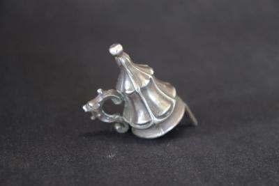 Art Nouveau Candle Holder in 800 Sterlign Silver by Wilhelm Binder