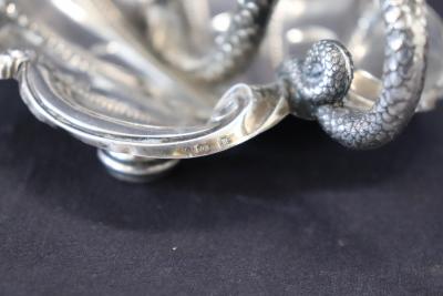 Art Nouveau Candle Holder in 800 Sterlign Silver by Wilhelm Binder