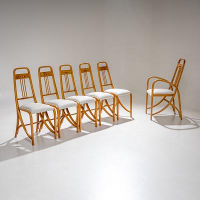 Art Nouveau Chairs Model 511 and 1511 by Brothers Thonet Vienna