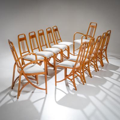 Art Nouveau Chairs Model 511 and 1511 by Brothers Thonet Vienna