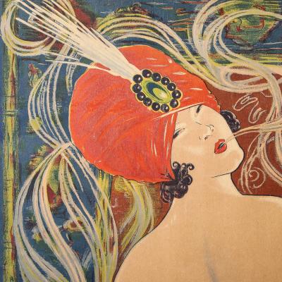 Art Nouveau Cigarettes Saphir Advertisement Poster