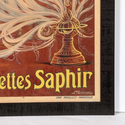 Art Nouveau Cigarettes Saphir Advertisement Poster