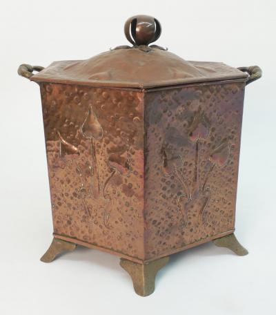 Art Nouveau Coal Scuttle