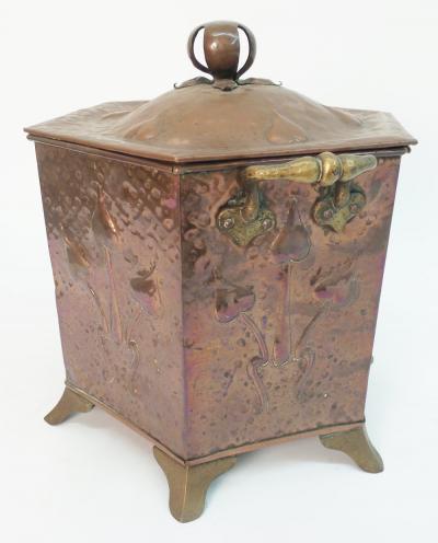 Art Nouveau Coal Scuttle
