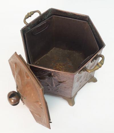 Art Nouveau Coal Scuttle