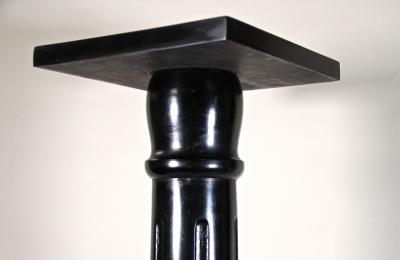 Art Nouveau Column Pedestal Ebonized Beechwood Austria circa 1900
