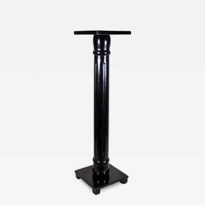 Art Nouveau Column Pedestal Ebonized Beechwood Austria circa 1900