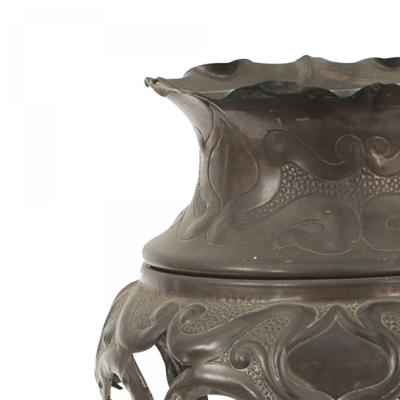 Art Nouveau Copper Fernery