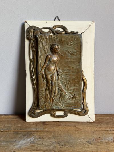 Art Nouveau Decorative Panels A Pair
