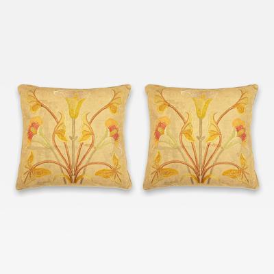 Art Nouveau Embroidered Pillows