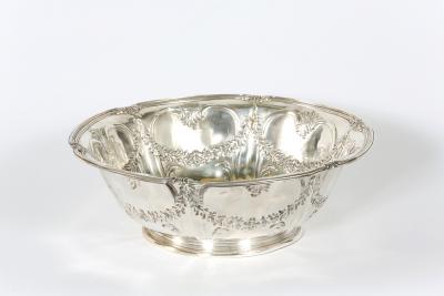 Art Nouveau French Tetard Sterling Wash Basin Jug