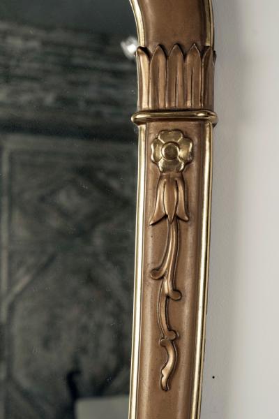 Art Nouveau Gold Painted and Giltwood Mirror