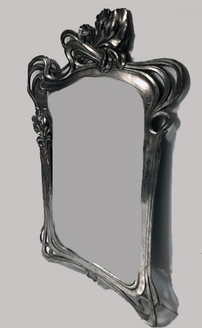 Art Nouveau Mirror Argentor c 1900
