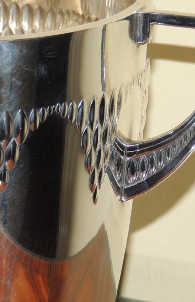 Art Nouveau Repousse Silver Champagne Bucket