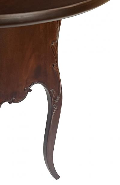 Art Nouveau Style Mahogany Circular Side Drinks Table