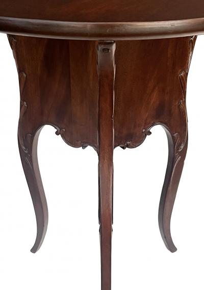 Art Nouveau Style Mahogany Circular Side Drinks Table