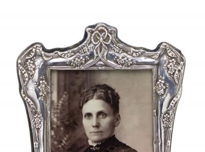 Art Nouveau Style Silver Picture Frame