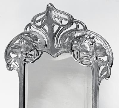 Art Nouveau WMF Maiden Table Mirror circa 1906 Germany