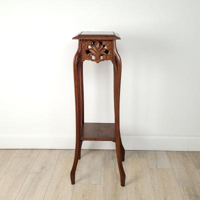 Art Nouveau Walnut Plant Stand circa 1900