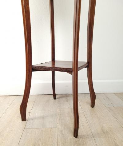 Art Nouveau Walnut Plant Stand circa 1900