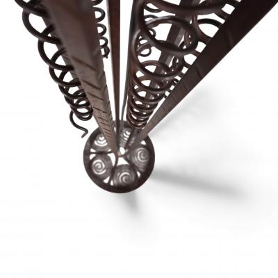 Art Nouveau wrought iron floor lamp 1920