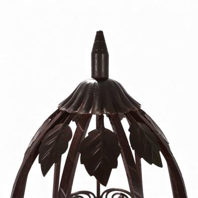 Art Nouveau wrought iron floor lamp 1920