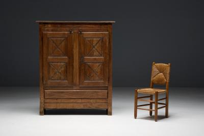 Art Populaire Alpine Cabinet France 19th Century