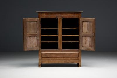 Art Populaire Alpine Cabinet France 19th Century