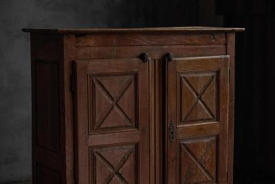 Art Populaire Alpine Cabinet France 19th Century