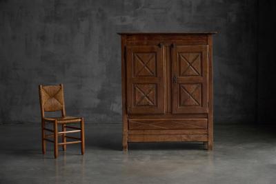 Art Populaire Alpine Cabinet France 19th Century
