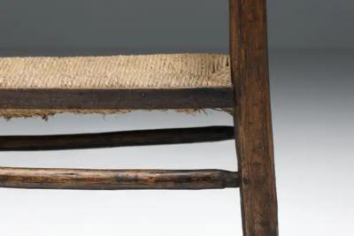 Art Populaire Folk Art Stool from the Auvergne Mid Century Rustic 1800s