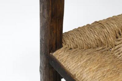 Art Populaire Folk Art Stool from the Auvergne Mid Century Rustic 1800s
