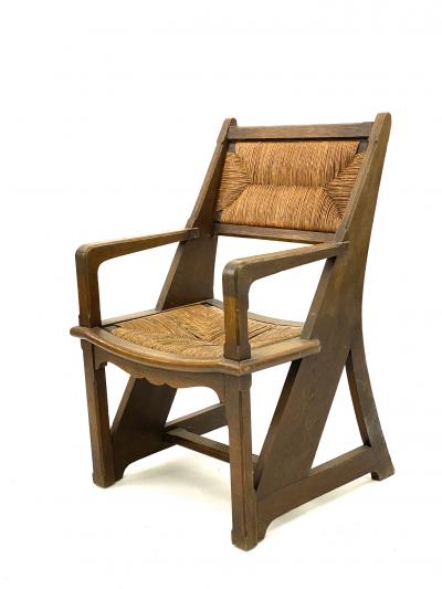 Art and Craft rarest pair of brutalist pre modernist arm chairs