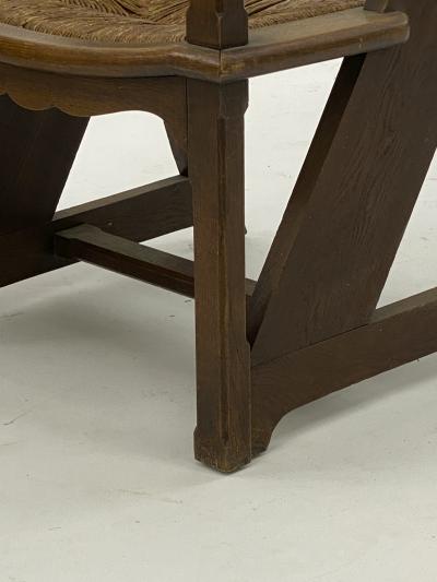 Art and Craft rarest pair of brutalist pre modernist arm chairs