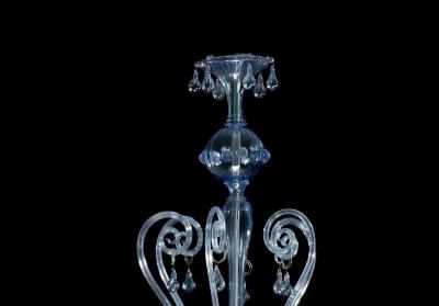 Art deco blown glass chandelier by Rioda 