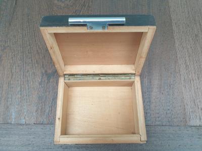 Art deco box in coromandel wood 